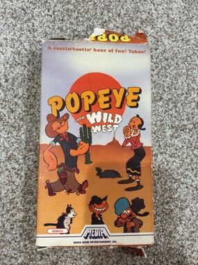 Old Vintage 1984 VHS Movie: Popeye In The Wild West.